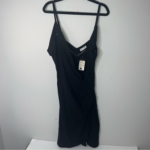 NWT Free People Intimately Black Dylan Bodycon Mini Dress - Picture 5 of 9